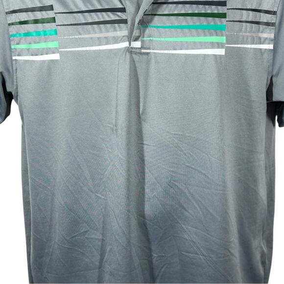 Under Armour ColdBlack Performance Gray Polo Shirt Heat Gear Loose Fit Medium - Picture 4 of 14